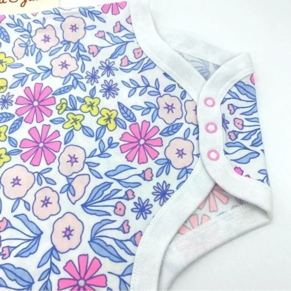 Cat & Jack Baby Floral Bodysuit Onsie New 0-3 Months
